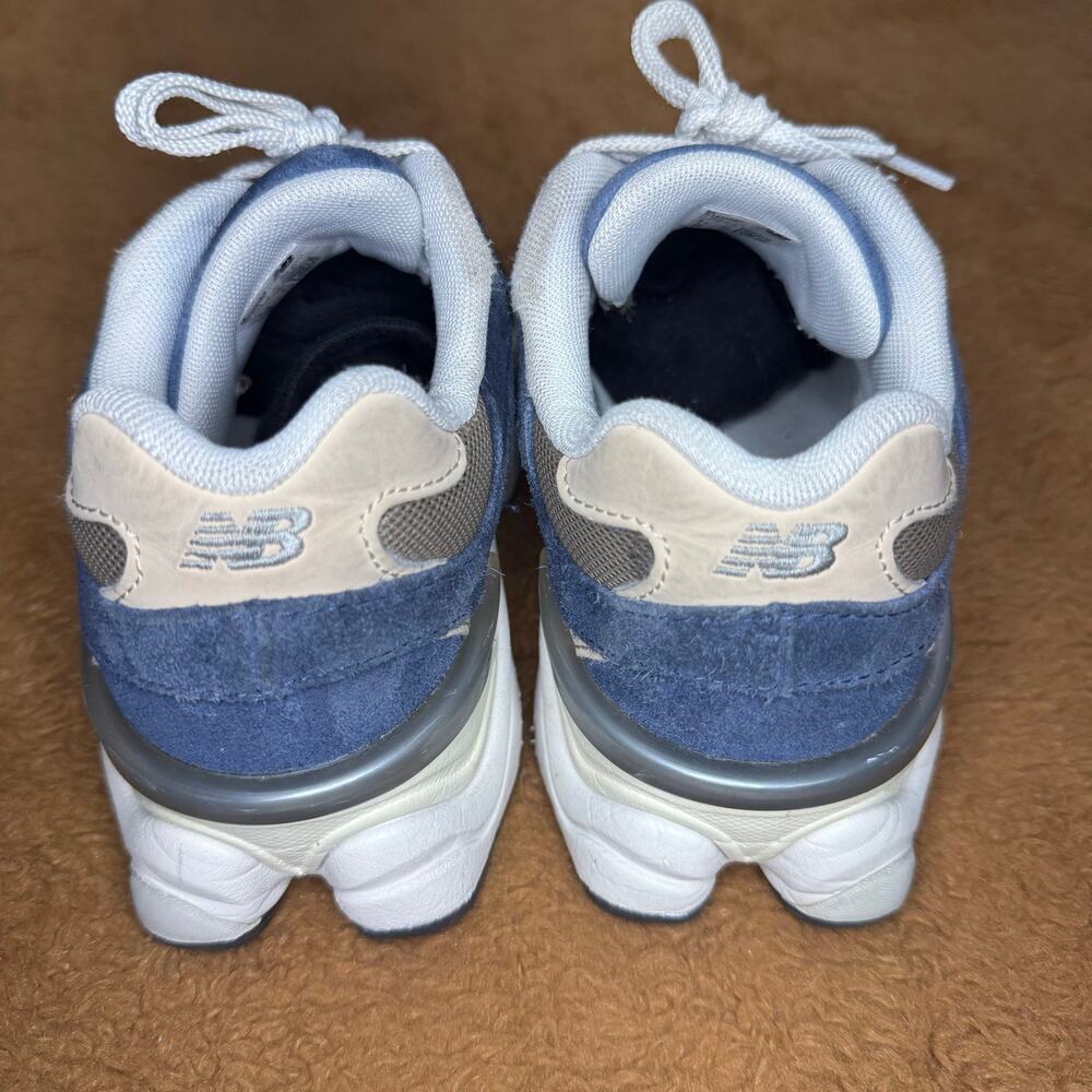 New Balance 9060 Kids Size 4 Blue Brown Sneakers GC9060BF Chunky - Picture 4 of 7